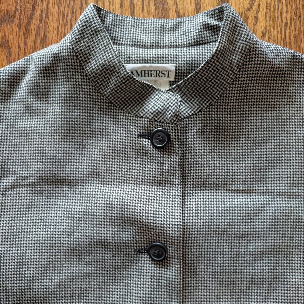 VTG Wool Houndstooth Check  Women's Blazer Amherst